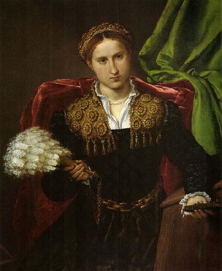 Lorenzo Lotto Portrat der Laura da Pola, Gemahlin des Febo da Brescia. oil painting image
